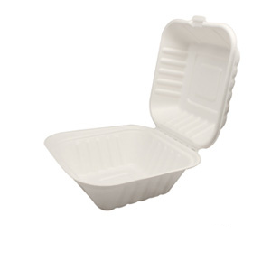 Eco-Friendly Bagasse Hinged Containers