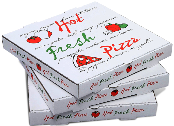 White Pizza Boxes