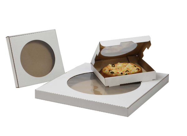 Window Pizza Box White
